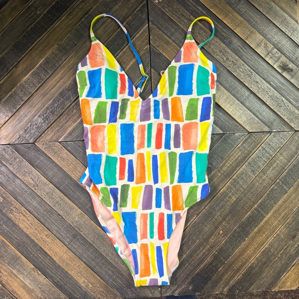 Rogue for Anthropologie Multicolor  Swim One Piece Size S.  NWT